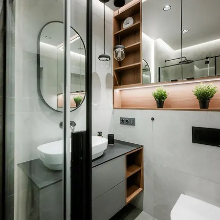 Lux Z Tarasem - Centrum - Parking Sauna Siłownia Meldunki 24na7 Apartament Wrocław
